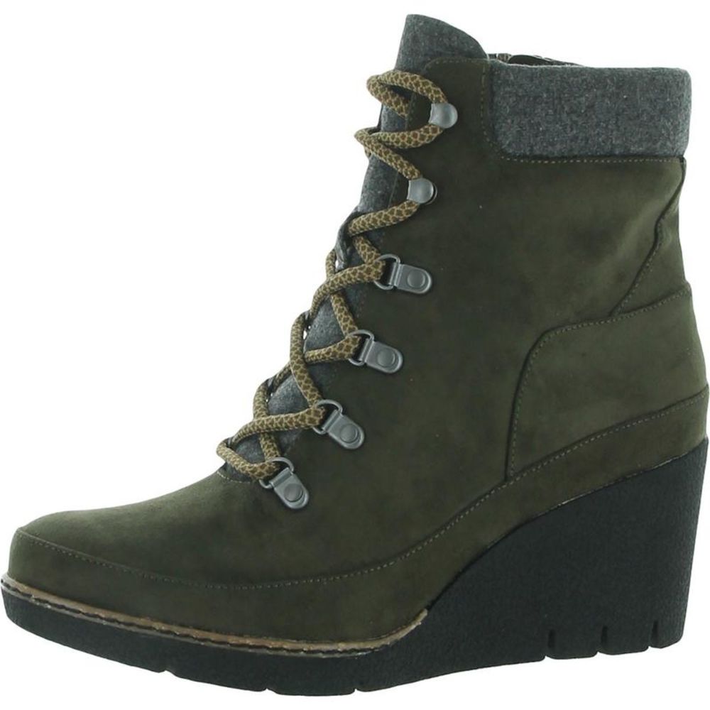 Dr. Scholl's Olive Green Wedge Ankle Boot